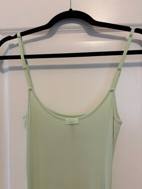 SKIMS Pastel Mint Ribbed Adjustable Strap Dress